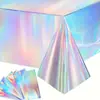 Mantel de Mesa con Holograma Láser de Aluminio Rectangular para Fiesta de Boda Cumpleaños Decoración Transfronterizo Amazon