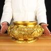 Adorno de Quemador de Incienso de Cobre Budista, Adorno de Quemador de Incienso de Cobre de Tres Patas, Adorno de Quemador de Incienso de Cobre con Forma de Buda