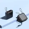 Carregador portátil de 20000 mAh com display digital, carregamento rápido por plugue AC transfronteiriço com cabo, com impressão de LOGOTIPO