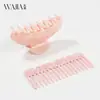 Nuevo Peine Pinza para el Cabello de Acetato Wjia Color Rosa Set Pinza Tiburón para Mujeres Pinza para la Parte Trasera de la Cabeza Accesorio para Cola de Caballo Alta