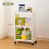 Ventas Directas de Fábrica de Productos para Bebés, Estante de Almacenamiento Multifuncional de Múltiples Niveles junto a la Cama, Gabinete Multifuncional para Snacks del Hogar con Cesta Colgante y Carrito Pequeño