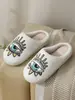 Comercio Electrónico Transfronterizo Hogar Lindo Dibujo Animado Gatito Invierno Pantuflas de Algodón para Hombres y Mujeres Parejas Cálidas Pantuflas de Algodón para Interiores