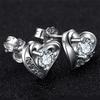 Pendientes coreanos Pendientes de joyería de plata Temperamento de mujer Personalidad simple Moda japonesa y coreana Corazón de mujer Ten tus pendientes