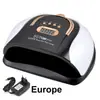 Lámpara para Uñas Sunc4Plus 256 Vatios Temporizador Inteligente Máquina de Fototerapia Secado Rápido Esmalte de Uñas Lámpara de Curado de Gel Secado Rápido Inteligente