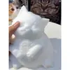 Paquete de materiales de producción de胚ón blanco pellizcado para bricolaje, molde de yeso plano blando hecho a mano, paquete de materiales de producción de silicona, adornos