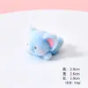 Muñeco de Peluche de Elefante Flocado de Dibujos Animados Pequeños Adornos Decoraciones de Escritorio Caja Ciega DIY Bolsita Ciega Accesorios Venta al por Mayor Transfronteriza