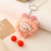 Colgante de llavero pequeño de lana transfronterizo, decoración para bolso, accesorio pequeño lindo y suave, regalo pequeño, mercancía de puesto