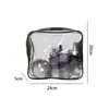 Bolsa de Almacenamiento Casual Transparente de PVC para Exterior, Baño, Cosméticos, Artículos de Aseo, Gran Capacidad, Almacenamiento de Artículos de Aseo, Bolsa de Cosméticos
