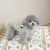 Ropa para Perros 2026 Nuevo Estilo Teddy Bichón Verano Mascota Gato Cachorro Pequeño Pomerania Chaleco Rayado Colorido