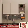 Puerta de aluminio de panal oculta Espejo de baño inteligente Feng Shui Gabinete de almacenamiento Gabinete de pared Espejo de almacenamiento multifuncional con enchufe