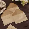 Envelopes de Papel Kraft Transfronteiriços em Estoque, Cor Sólida Estilo Ocidental Triangulares Gomados Envelopes de Papel Sulfurizado Europeus Cartão de Cumprimentos Atacado