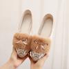 Elegantes Zapatos de Madre de Invierno 2024 Nuevos Forrados de Borrego Bordados de Tacón Bajo Cálidos Zapatos Cómodos Cheongsam con Borrego Bordado