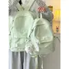 Bolsas Escolares de Moda al por Mayor para Otoño e Invierno para Niñas, Mochilas de Estilo Coreano para Estudiantes de Secundaria y Universidad, Bolsos Sencillos para Mujeres
