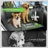 Tapete de carro para pet direto da fábrica, tapete de carro ampliado para cachorro, tapete para cachorro com suporte de placa rígida para banco traseiro do carro, à prova d'água e antiderrapante