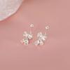 Pendientes con Chapado de Plata 925 Directo de Fábrica Diseño de Nicho de Verano Pendientes con Tapa de Tornillo Lujo Ligero Pendientes de Alta Gama para Mujer