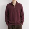 Camiseta Sudadera con Media Cremallera para Hombre, Transpirable, Absorbente de Sudor, Mezcla de Lyocell, Nueva Textura Otoño/Invierno 2026, Manga Larga