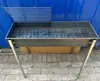 Horno Parrilla Barbacoa Soldadura Completa Engrosada Borde Graso Grande Horno Horno para Pescado a la Parrilla Comercial Barbacoa de Carbón Estilo Antiguo Soporte Personalización