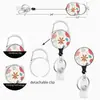 Portatarjetas con Correa para el Cuello, Clip Retráctil, Portatarjeta de Identificación para Trabajo UV, Insignia de Empleado, Tarjeta de Estudiante para Campus, Funda Protectora para Tarjeta de Autobús