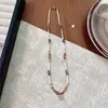 Collar de Cuentas Colorido Estilo Étnico Francés para Mujer, Colgante Vintage Cubo de Azúcar, Collar Versátil de Lujo Ligero, Cadena de Clavícula de Moda