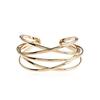 Pulseira aberta de metal europeia e americana transfronteiriça pulseira retrô oca pulseira joias de venda quente europeias e americanas por atacado