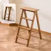 Taburete Escalera Plegable, Engrosado y Reforzado, Escalera de Ascenso Doméstica, Escalera de Peldaños, Taburete Pequeño Ligero, Escalera de Doble Uso
