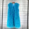 Chaleco de Piel Sintética tipo Borrego de Invierno 2026 Estilo Largo Chaleco Cálido Chaleco Chaqueta para Mujer Directo del Fabricante