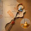 Nova Corda Pendente Estilo Tibetano Chinês Corda Trançada à Mão Acessórios DIY Chaveiro Brinquedo Cultural Corrente para Celular Produto Semi-acabado Pingente de Bolsa