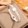 Joia de pulseira popular em aço titânio, pulseira galvanizada da moda, única, simples, em alta nas transmissões ao vivo do Douyin, pulseira feminina