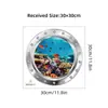BR0097-100C Mundo Oceânico 3D criativo foto metálico hermético armazém auto-adesivo adesivos de vaso sanitário adesivos decorativos