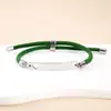 Materiales de Impresión a Color y Grabado Transfronterizos, Pequeños Regalos, Etiquetas Curvas, Pulseras Tejidas, Regalos Navideños Huecos con Forma de Corazón de Acero Inoxidable