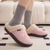 Pantuflas de Algodón Otoño e Invierno para Mujer 2026 Nuevo Estilo para Interior del Hogar Antibacterianas con Felpa Cálida Invierno Pantuflas de Felpa para Hombre