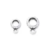 Plata S925 Accesorios DIY Hebilla Colgante Hebilla de Cuentas de Plata Hebilla Colgante Hebilla de Cordón de Tres Vías Hebilla Colgante con Anillo