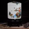 Tanque de Água com Filtro de Cerâmica Chaleira de Água Fria Doméstica Grande Chaleira de Água Fria com Torneira Tanque de Armazenamento de Água Balde de Porcelana Grande Capacidade com Tampa