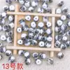 Cuentas de cerámica de porcelana azul y blanca pintadas a mano cuerda roja collar tejido a mano pulsera accesorios DIY cuentas sueltas accesorios de joyería