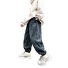 Pantalones deportivos casuales de invierno grises para niños 2025 Nuevos pantalones holgados gruesos de otoño e invierno para niños