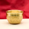 Olla de Arroz de Latón, Tarro de las Cien Bendiciones, Adorno de Escritorio para Sala de Estar u Oficina, Cuenco del Tesoro, Tarro de Agua, Quemador de Incienso, Adorno de Latón que Atrae la Riqueza
