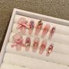 Colección de arte de uñas puramente usada a mano, parche de arte de uñas, uñas postizas desmontables, uñas largas y cortas, productos terminados de fototerapia al por mayor