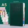 Agenda Diaria Transfronteriza 2027 en Inglés con Líneas Verticales, Horario Diario de 365 Días, Calendario Anual, Cuaderno Personalizado en Español