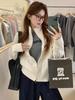 Suéter Abrigo de Punto con Cuello Alto Retorcido Estilo Coreano y Doble Cremallera para Mujer Otoño e Invierno Holgado Perezoso Pequeño Hombre Camiseta de Punto para Abrigo