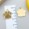 Collar con Colgante de Huella de Pata de Perro de Colores Brillantes DIY, Llavero, Encanto, Accesorios de Joyería de Aleación de Esmalte con Forma de Pata de Oso, Pata de Gato