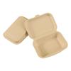 Lonchera desechable caja para hamburguesa caja para pastel de pulpa de tiramisú caja para llevar de pulpa lonchera al por mayor