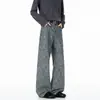 Jeans casuales para hombre, estilo holgado de pierna ancha, con jacquard de patrón de letras y estampado integral, estilizan y son versátiles, novedad de Xintang