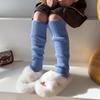 Conjunto de calcetines para niña, primavera y otoño, calcetines tejidos japoneses, protectores de piernas cálidos en tubo, conjuntos de piernas de lana, fabricantes por lotes