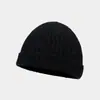Gorro para hombres a la moda, gorro de hip-hop para propietario, gorro elegante de streetwear, gorro de lana de retazos para hombre, gorro de punto versátil