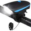 Luz de Bicicleta, Farol, Luz Forte, Buzina à Prova d'Água de Alto Decibel, Luz para Ciclismo Noturno em Bicicleta de Montanha, Equipamento de Ciclismo Infantil