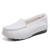 Zapatos de Enfermera con Amortiguación de Aire Grande para Mujer Suela Suave Primavera y Otoño Transpirables Cómodos Otoño e Invierno No Cansan los Pies Cuidado Médico Suela Gruesa Trabajo Zapatos Blancos