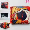 Carteira Curta NARUTO NARUTO Japonesa NARUTO Sasuke Kakashi Carteira Porta-Moedas de Couro PU