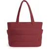 Bolso Esponjoso Simple Acolchado Tote 20L Gran Capacidad Viaje de Negocios Impermeable Resistente al Desgaste Tote Bolsa para Computadora