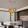 Lámpara Colgante de Lava de Vidrio Transfronteriza, Iluminación Creativa para Cafeterías, Salas de Estar, Comedores, Iluminación de Bares, Ambiente de Alta Gama