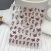 Série Duyuer Adesivos de Unha Populares Estilo Influenciador Realista com Suporte Adesivo para Decoração de Unhas DIY